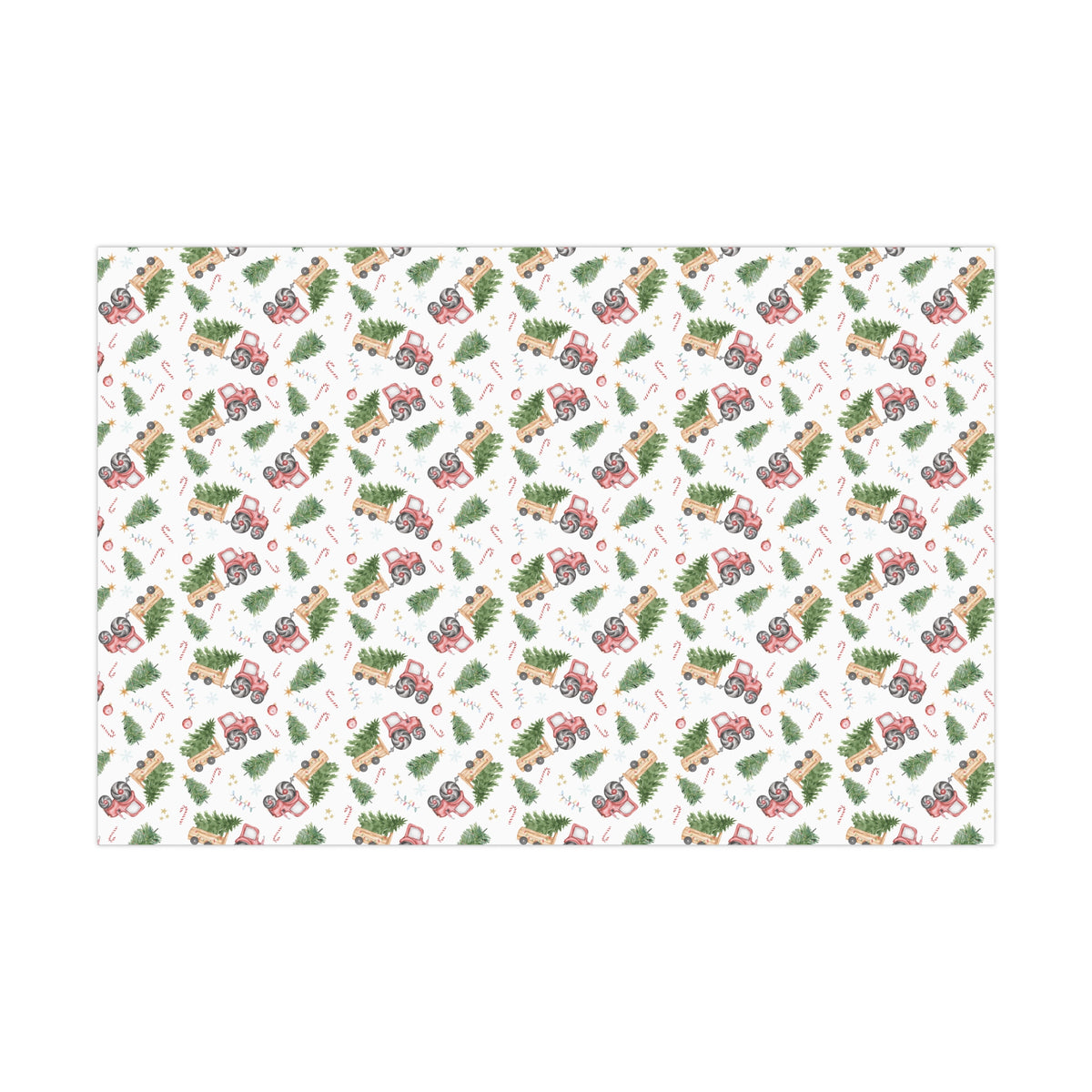 Christmas Tractor Gift Wrap