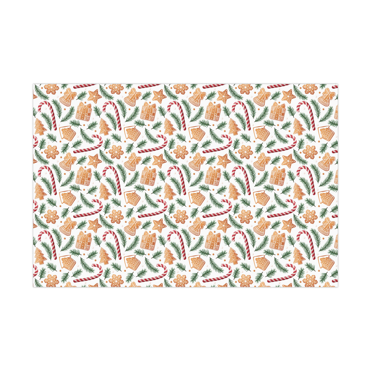 Cookies & Candy Cane Bakery Christmas Wrapping Paper