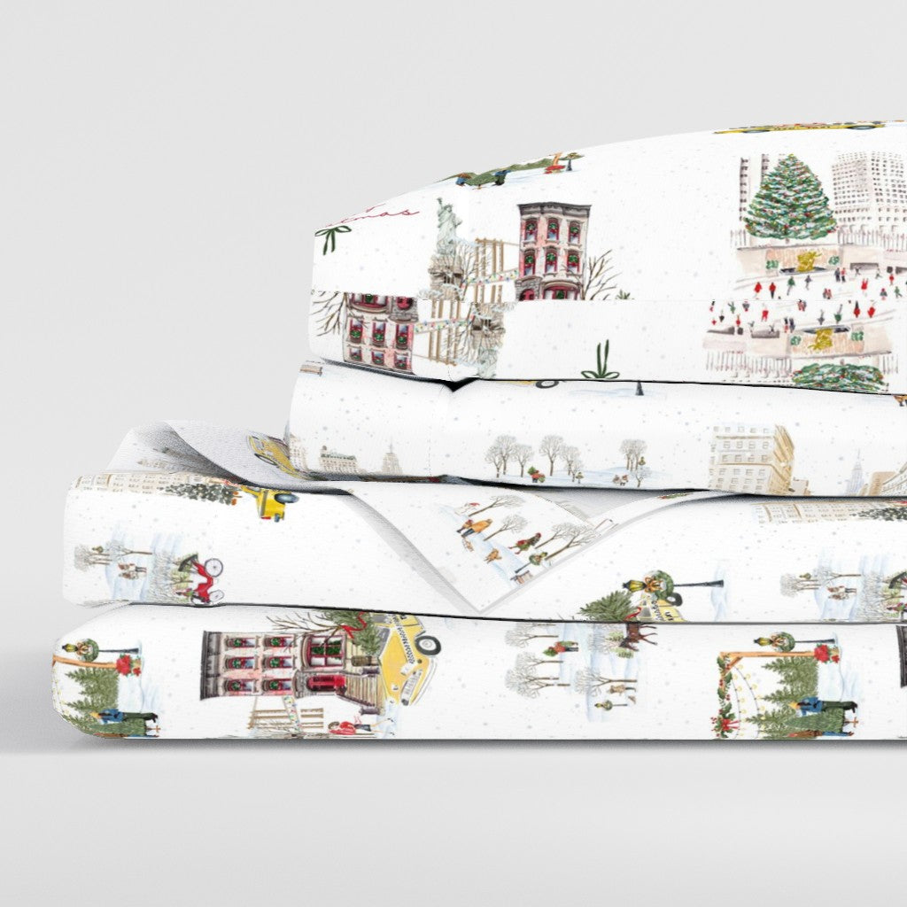 NYC Christmas Sheet Set