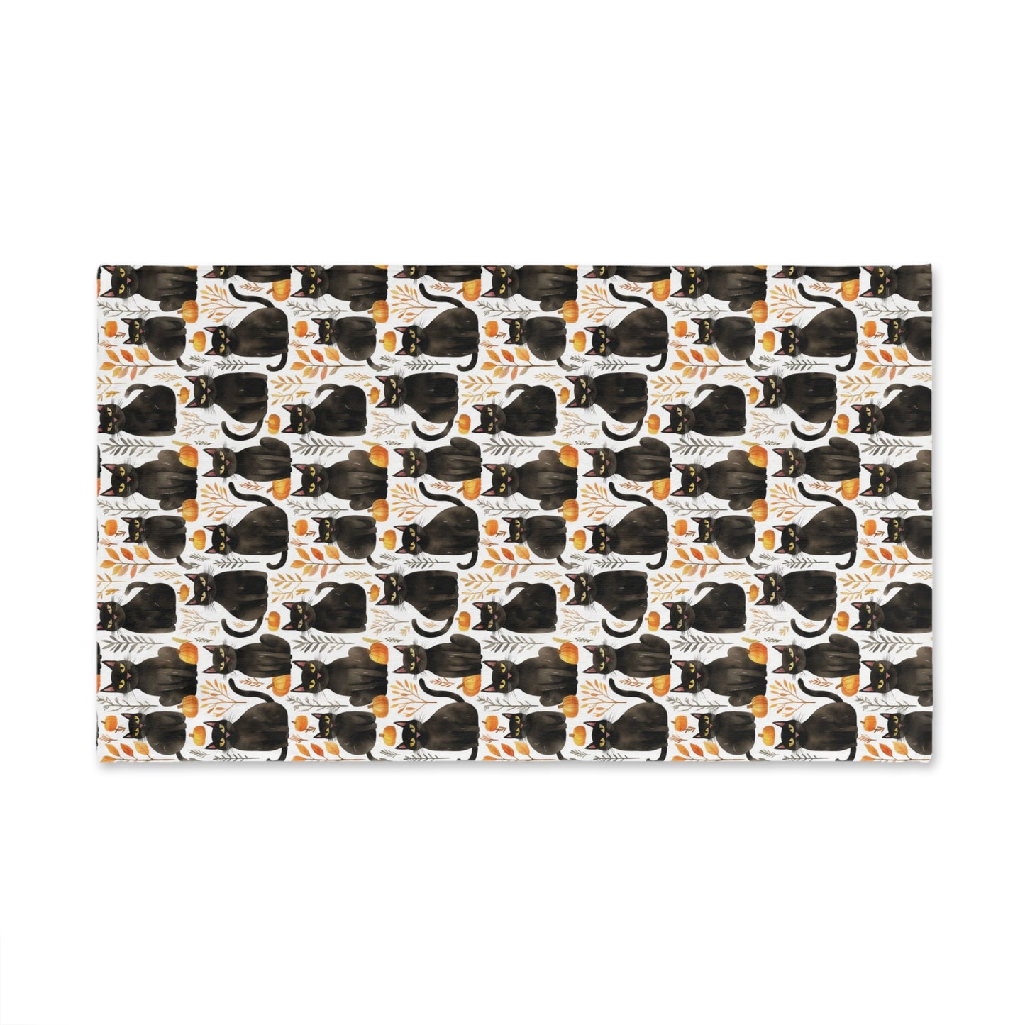 Fall Cat Hand Towel