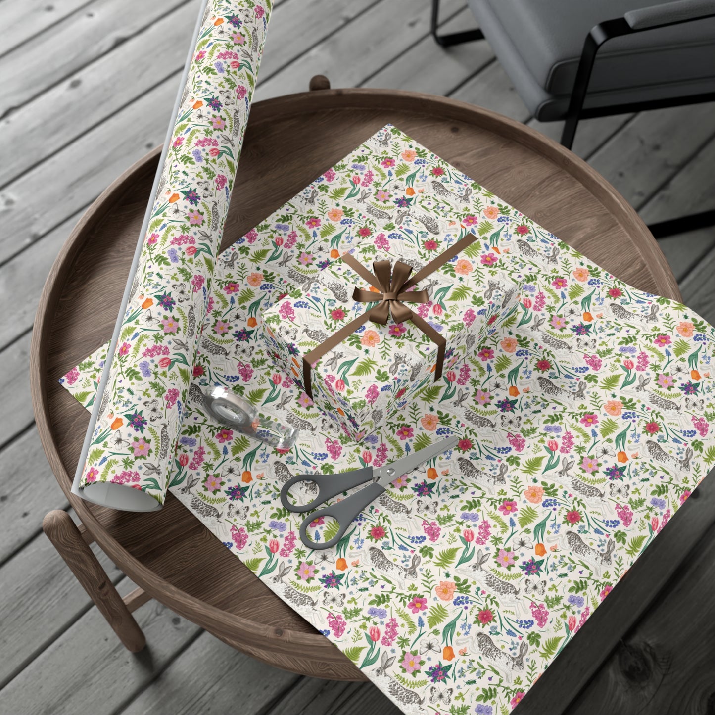 Colorful Easter Rabbit Wrapping Paper