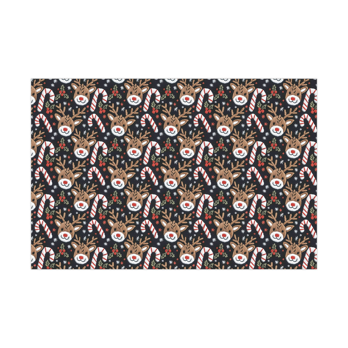 Faux 3D Knitted Reindeer