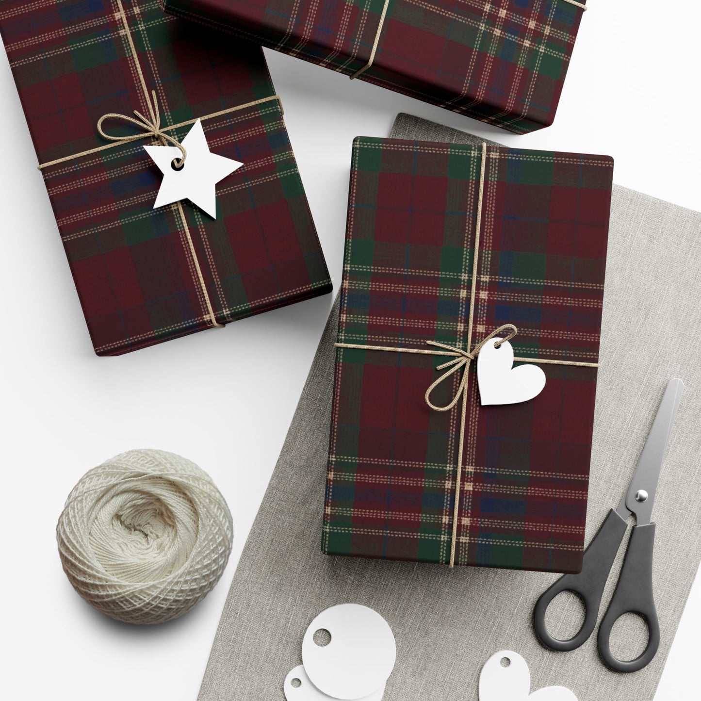 Ralph Lauren Inspired Christmas, Tartan Plaid Wrapping