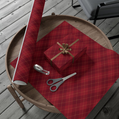 Christmas Luxury Argyle Print Wrapping
