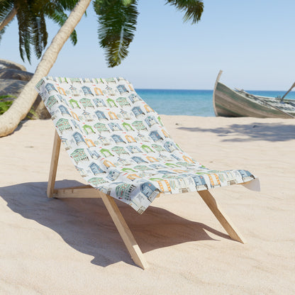 Summer Beach Hut Towel