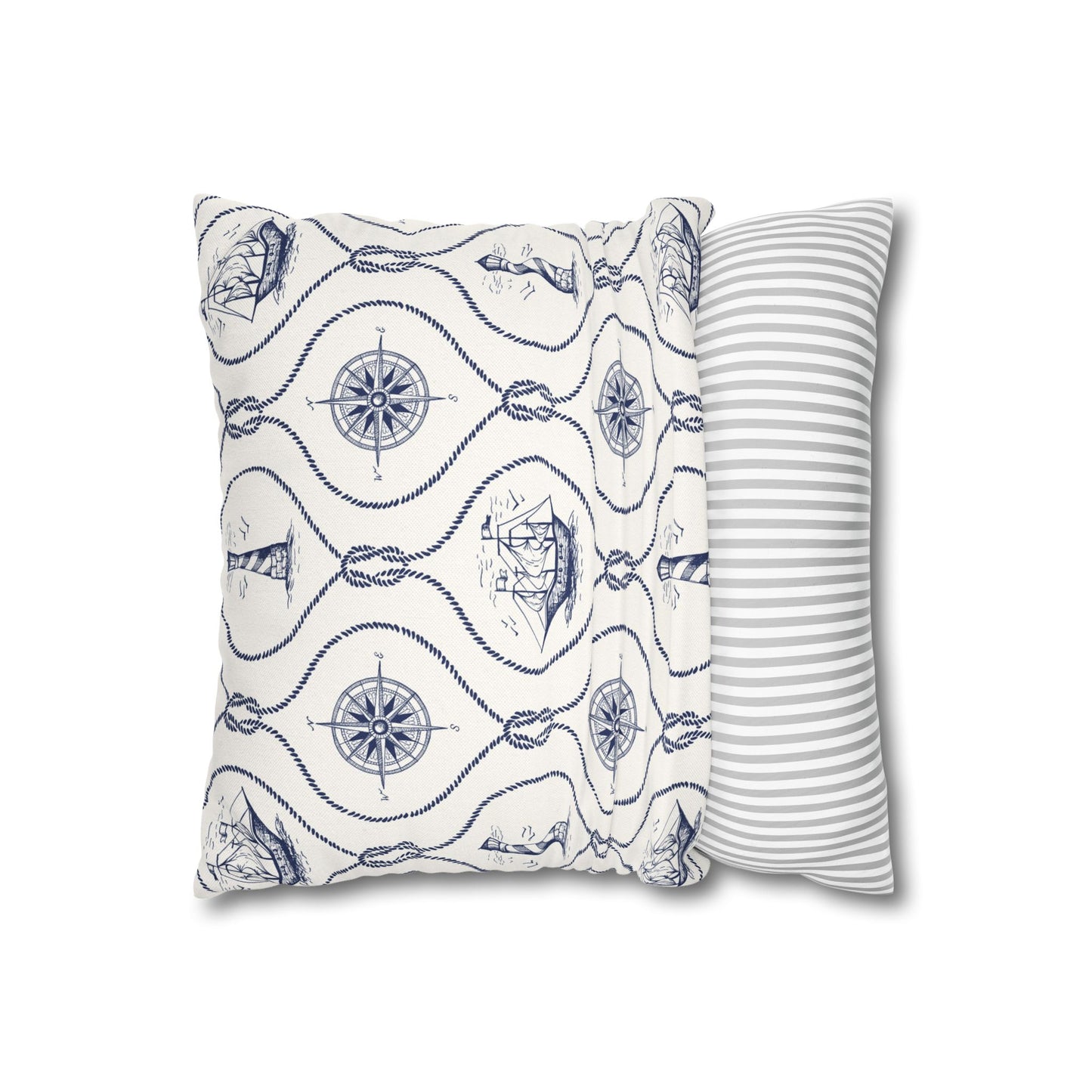 Nautical Summer Pillow Cover, Summer Home Decor, Boat House, Beach House, Marina