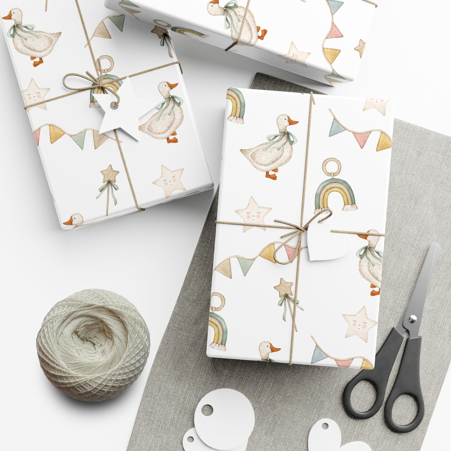 Neutral Goose Baby Shower