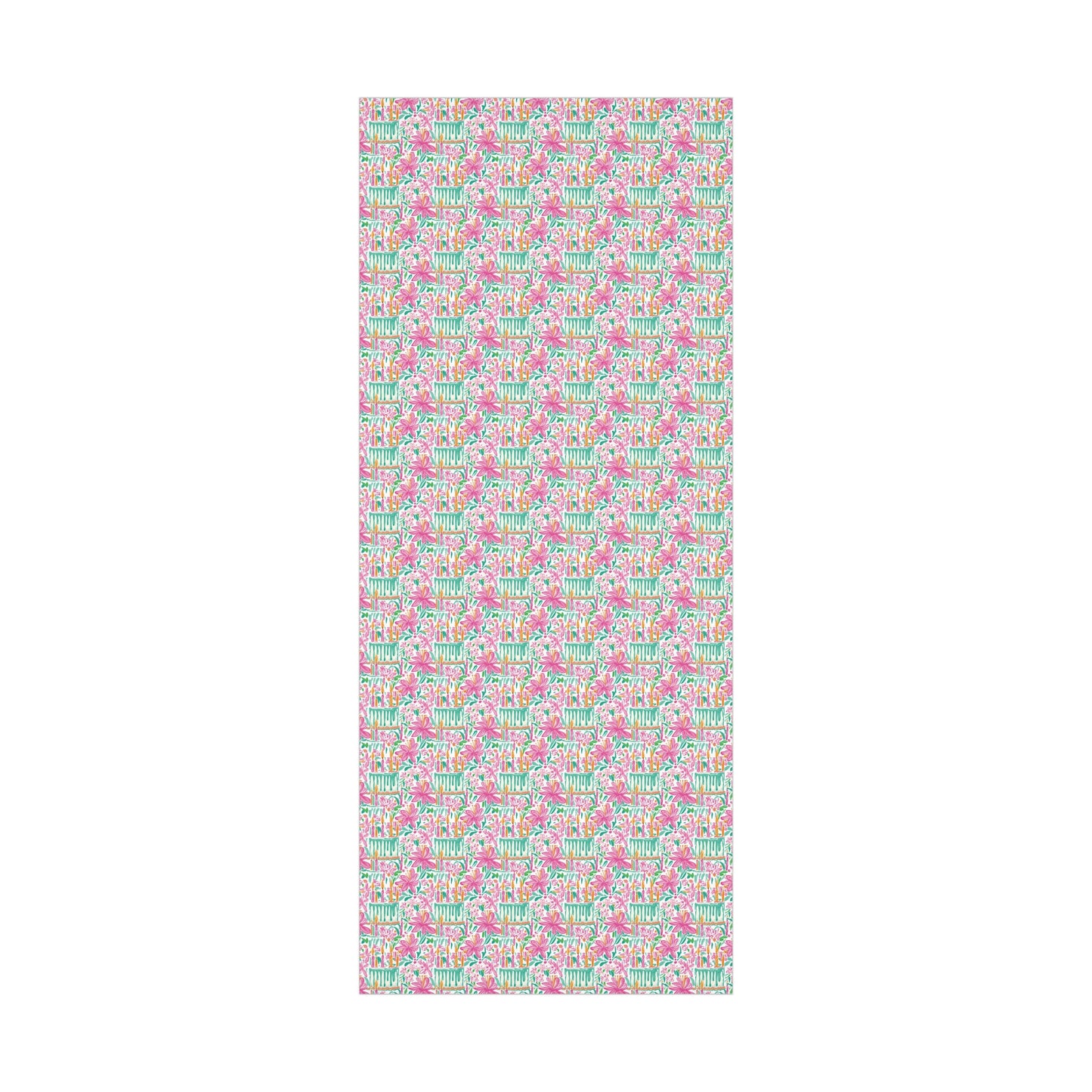 Floral Preppy Birthday Wrapping Paper