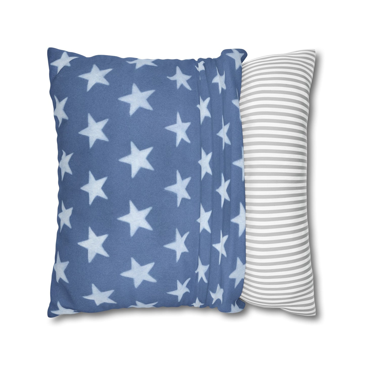 Faded Rustic Style Stars Patriotic Pillow Cover, Pairs Well W/ Our Rustic Red Striped Pillow Cover, Farmhouse Summer Decor