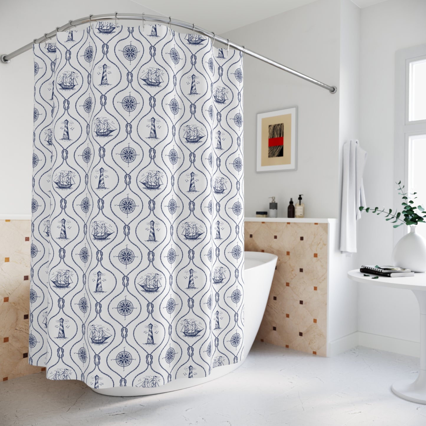 Nautical Summer Shower Curtain
