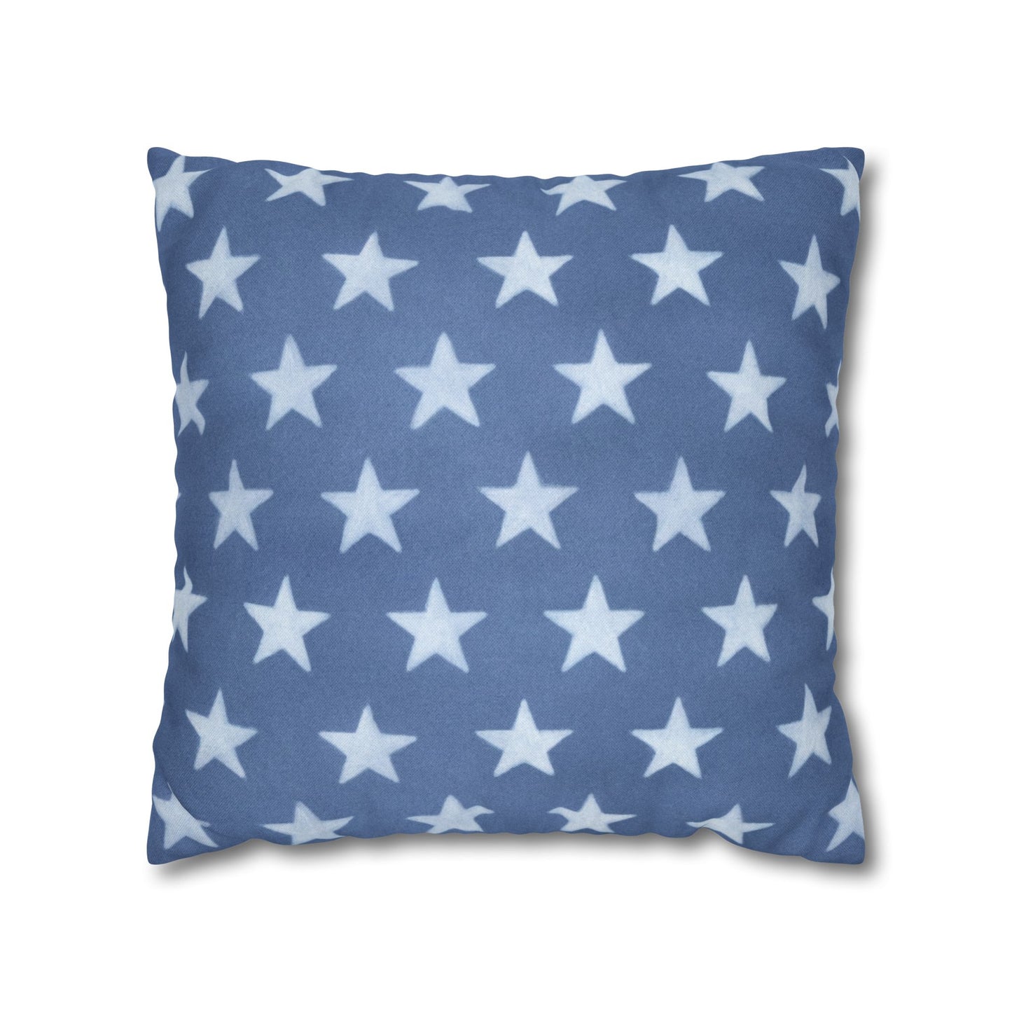 Faded Rustic Style Stars Patriotic Pillow Cover, Pairs Well W/ Our Rustic Red Striped Pillow Cover, Farmhouse Summer Decor