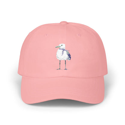 Embroidered Coastal Seagull w/ Summer Scarf Hat - Summer Capsule Collection