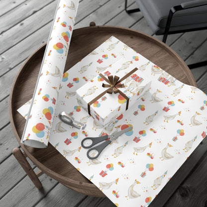Goose Birthday Wrapping Paper