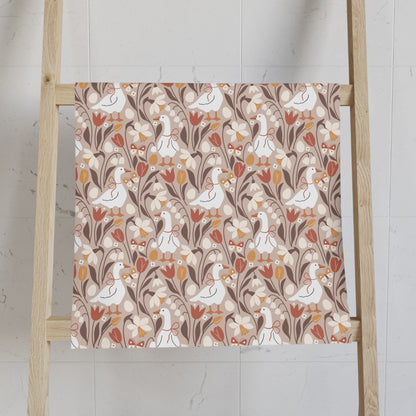 Autumn Geese Fall Hand Towel