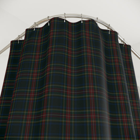 Christmas Vintage Tartan Plaid Shower Curtain