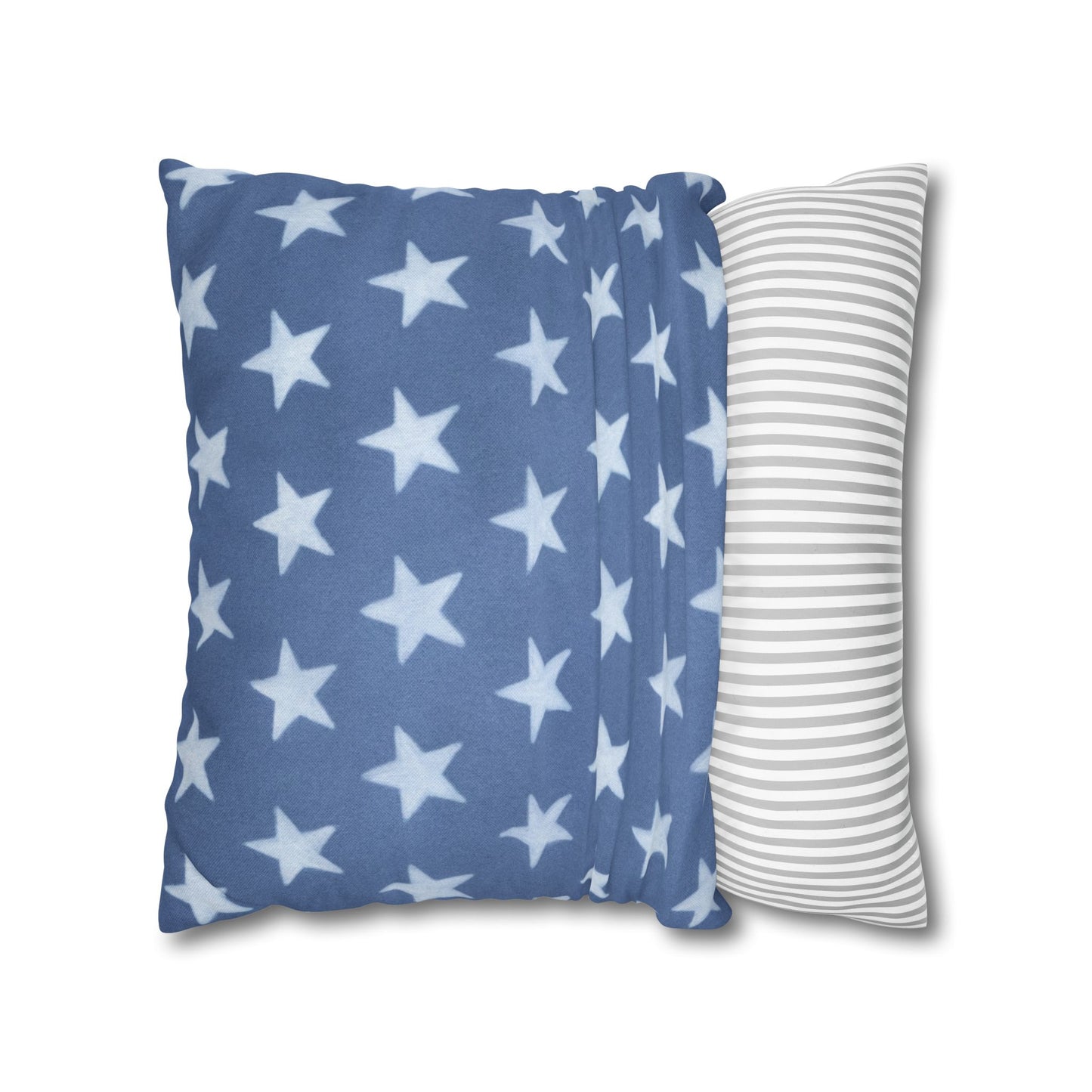 Faded Rustic Style Stars Patriotic Pillow Cover, Pairs Well W/ Our Rustic Red Striped Pillow Cover, Farmhouse Summer Decor