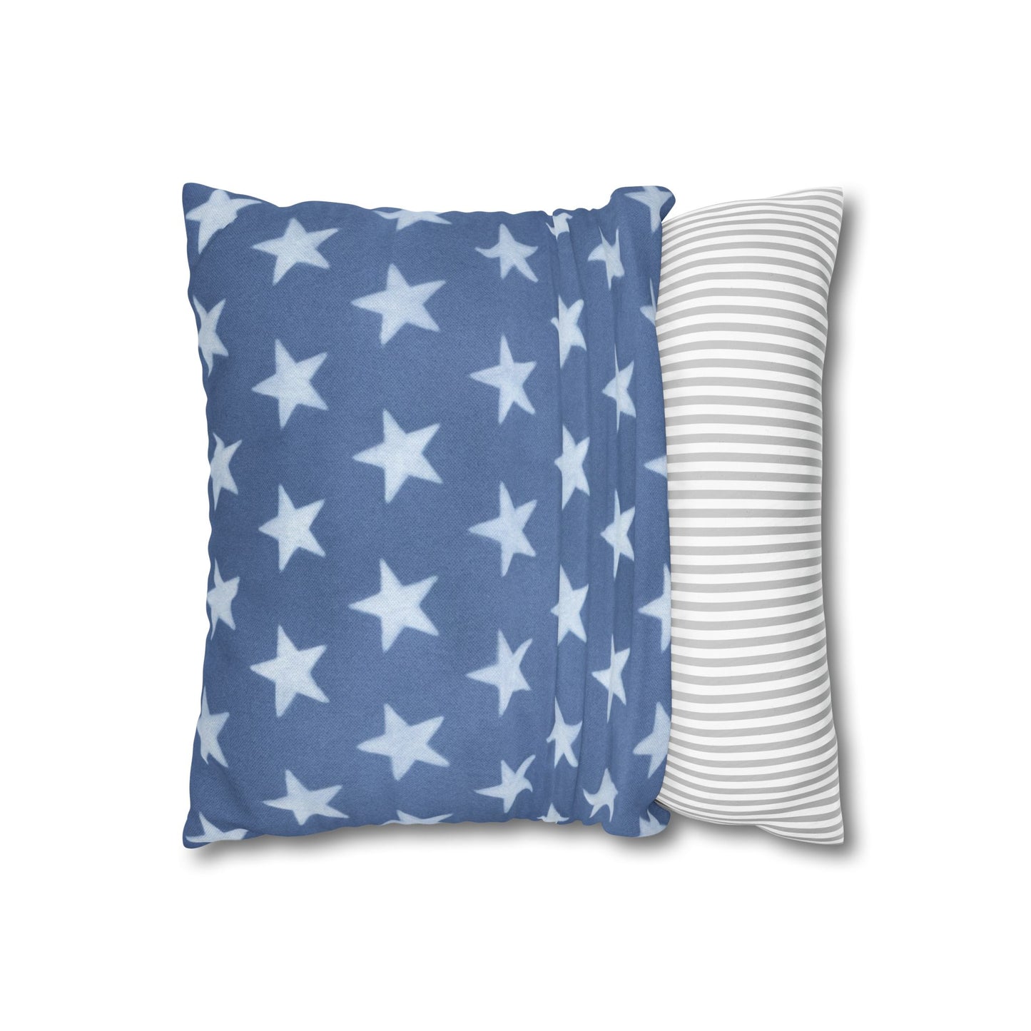 Faded Rustic Style Stars Patriotic Pillow Cover, Pairs Well W/ Our Rustic Red Striped Pillow Cover, Farmhouse Summer Decor