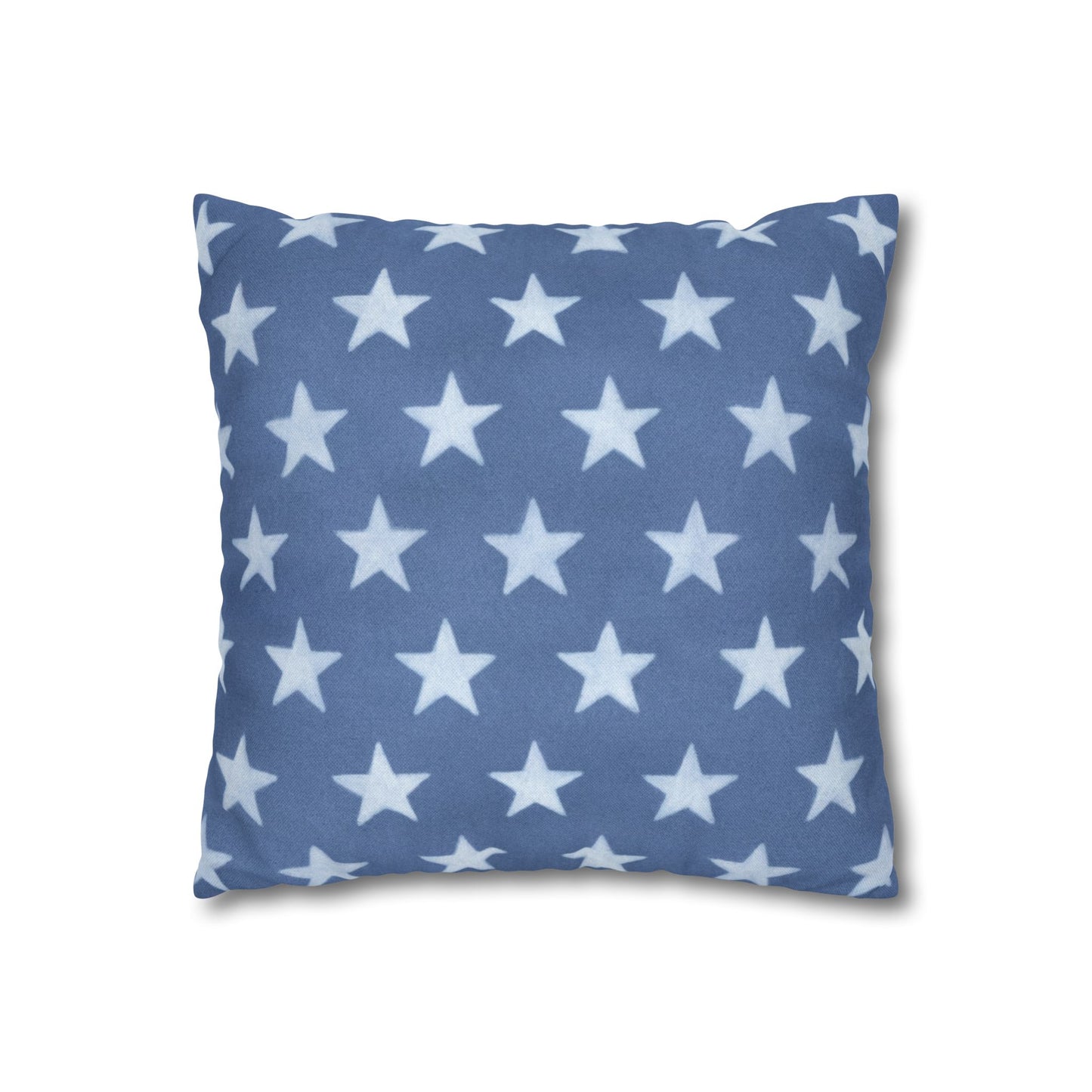 Faded Rustic Style Stars Patriotic Pillow Cover, Pairs Well W/ Our Rustic Red Striped Pillow Cover, Farmhouse Summer Decor