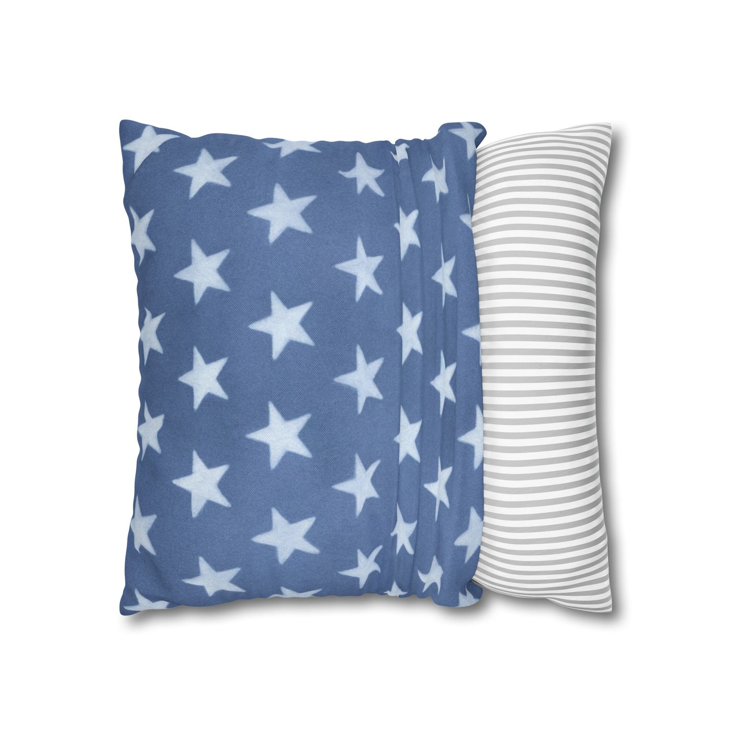 Faded Rustic Style Stars Patriotic Pillow Cover, Pairs Well W/ Our Rustic Red Striped Pillow Cover, Farmhouse Summer Decor