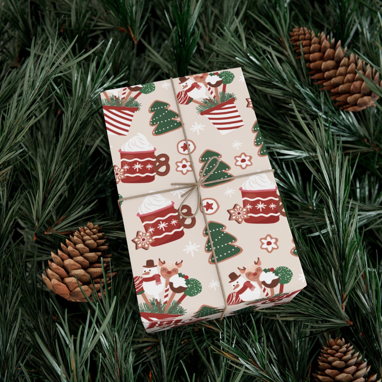 Christmas Cake Pop and Cocoa Wrapping