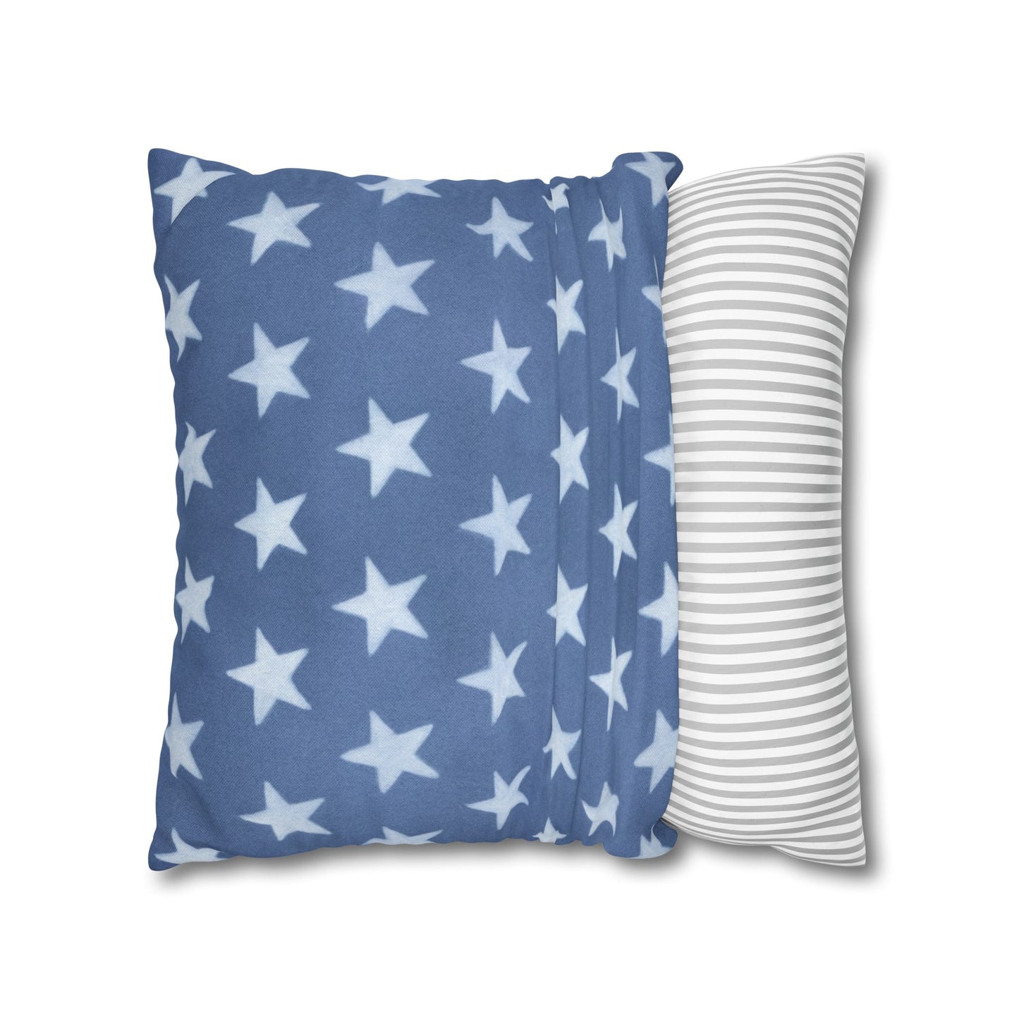 Faded Rustic Style Stars Patriotic Pillow Cover, Pairs Well W/ Our Rustic Red Striped Pillow Cover, Farmhouse Summer Decor