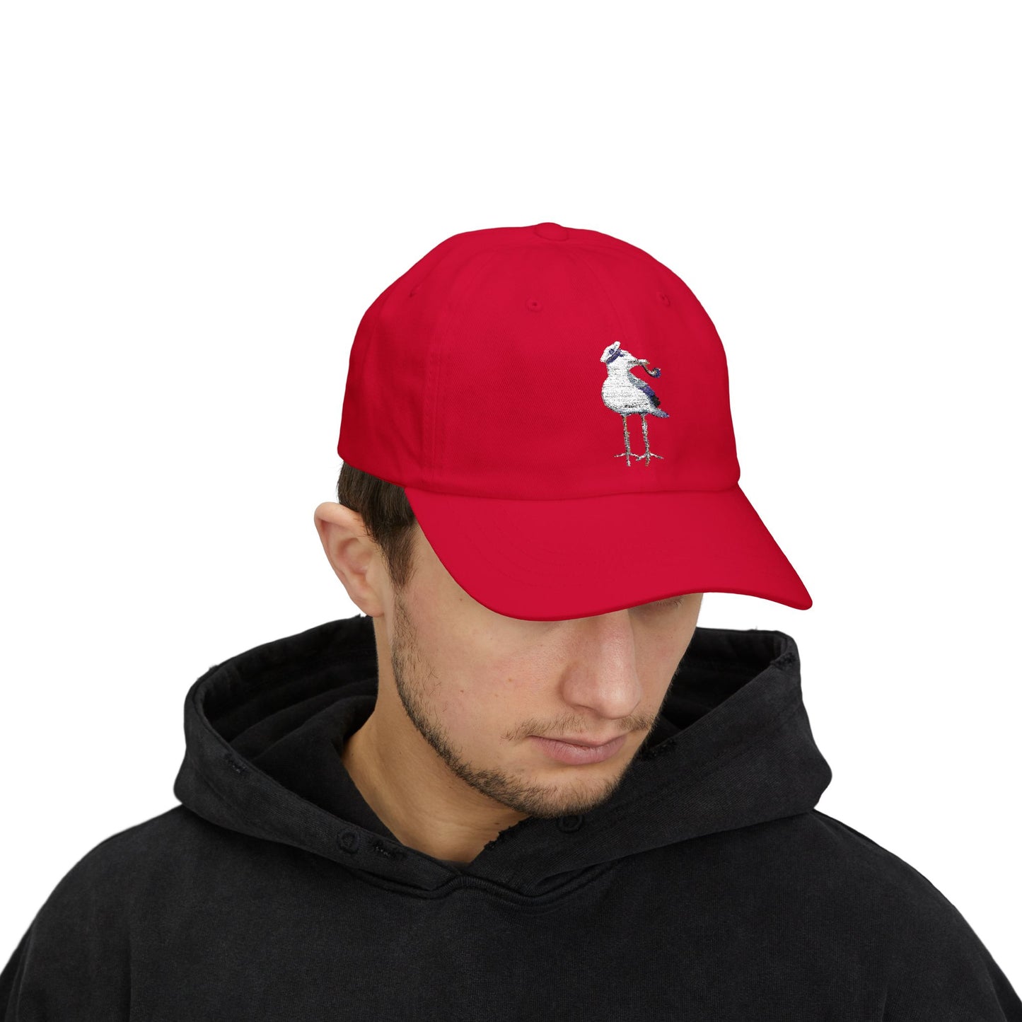 Embroidered Coastal "Captain Seagull" with Pipe Hat - Summer Capsule Collection