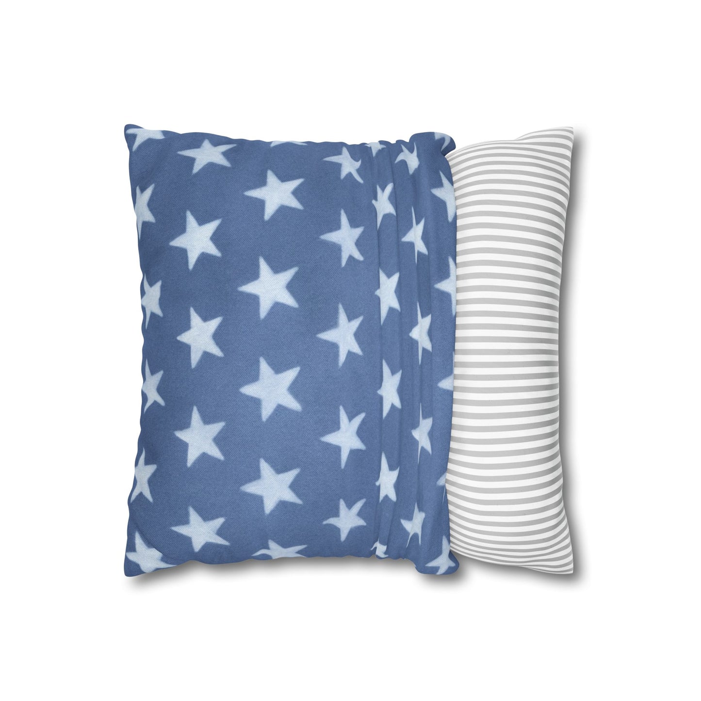 Faded Rustic Style Stars Patriotic Pillow Cover, Pairs Well W/ Our Rustic Red Striped Pillow Cover, Farmhouse Summer Decor