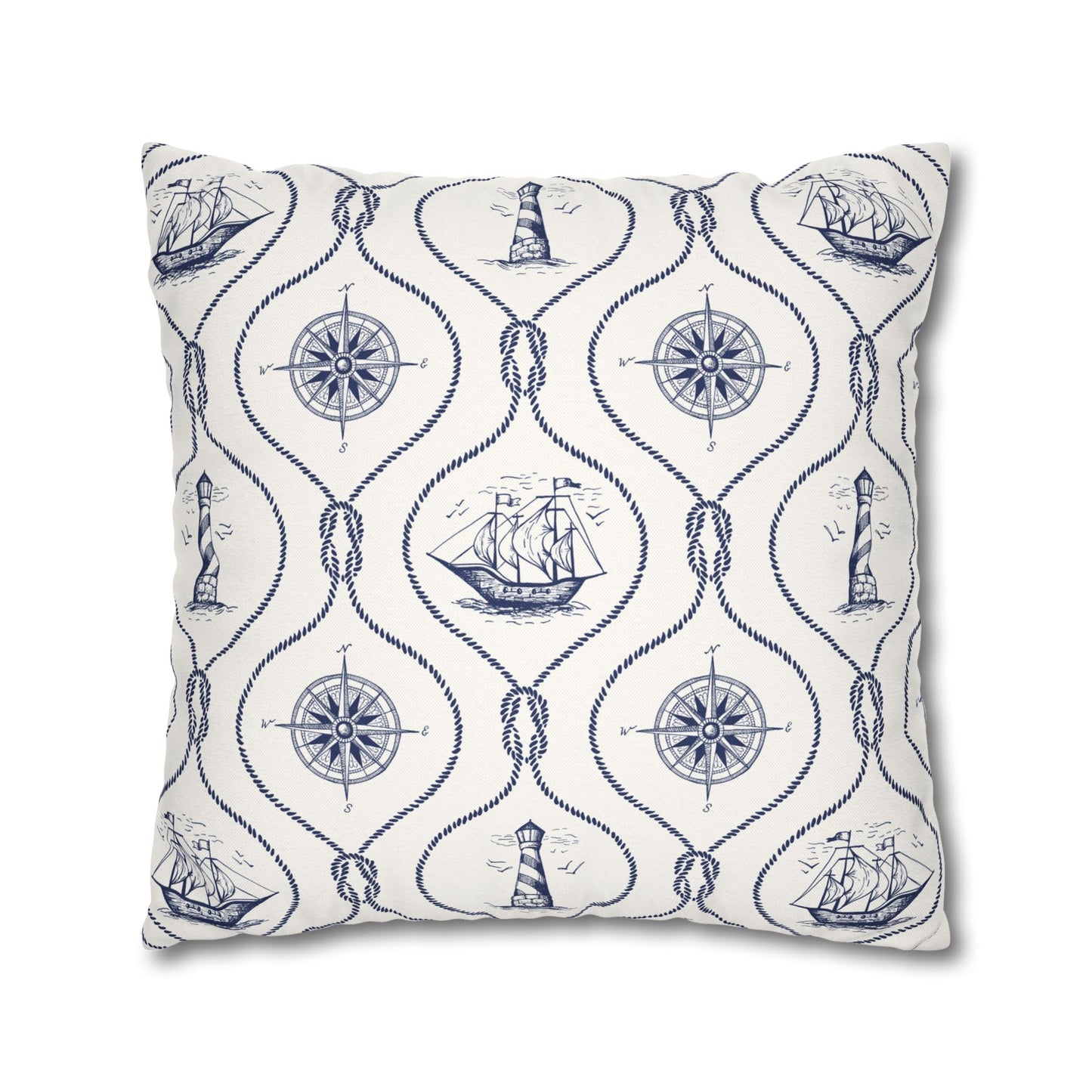 Nautical Summer Pillow Cover, Summer Home Decor, Boat House, Beach House, Marina
