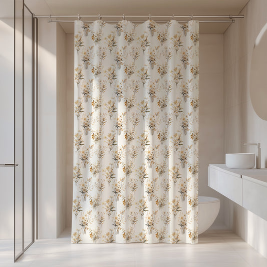 Fall Botanical Shower Curtain