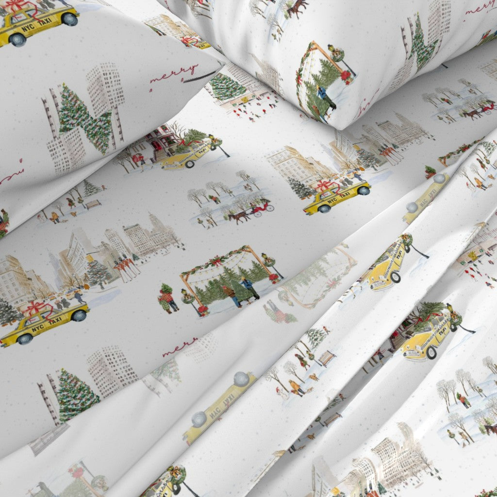 NYC Christmas Sheet Set