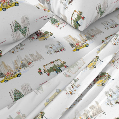 NYC Christmas Sheet Set