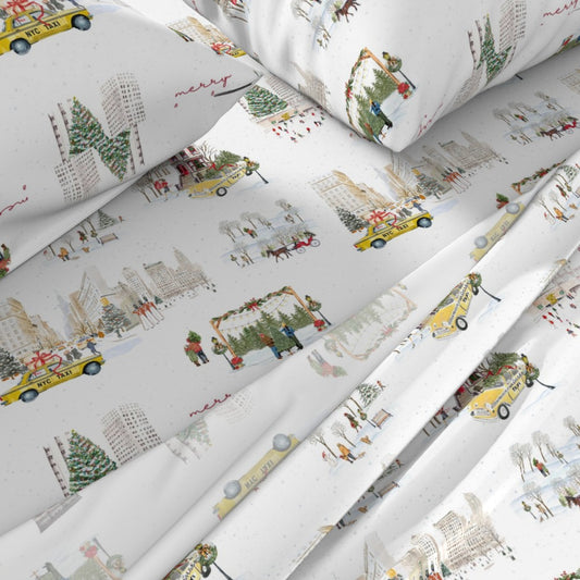 NYC Christmas Sheet Set