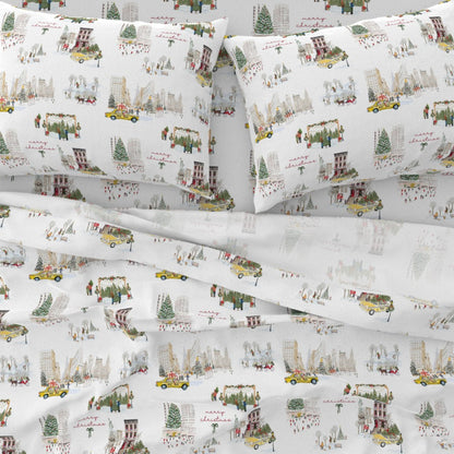 NYC Christmas Sheet Set