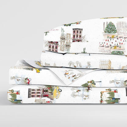 NYC Christmas Sheet Set