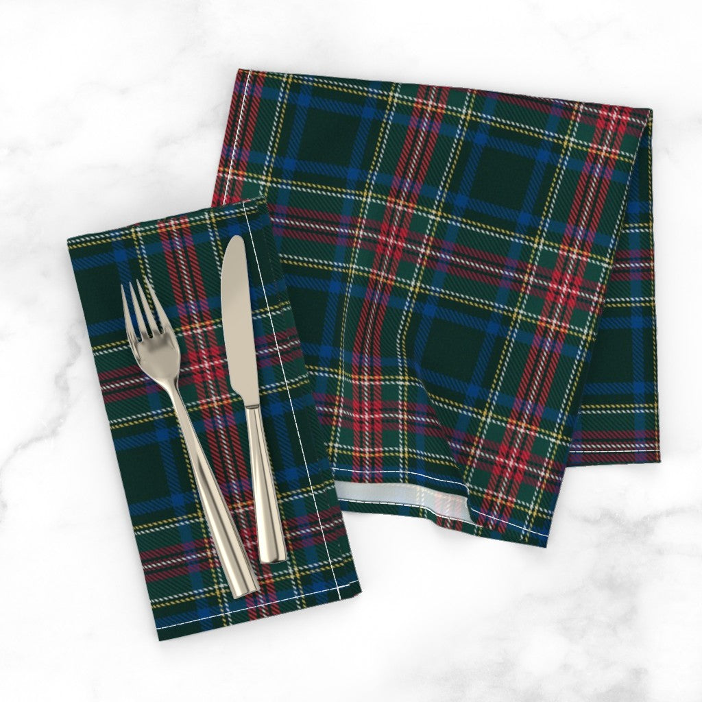 Classic Heritage Tartan Plaid Cloth Napkins