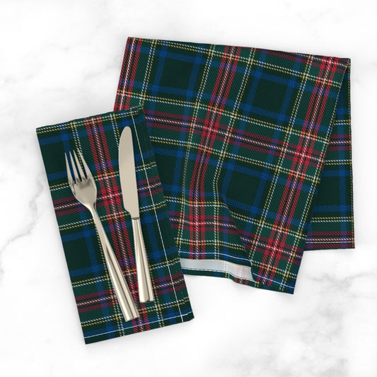 Classic Heritage Tartan Plaid Cloth Napkins
