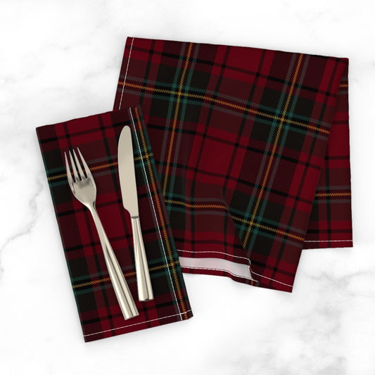 Classic Heritage Tartan Plaid Cloth Napkins
