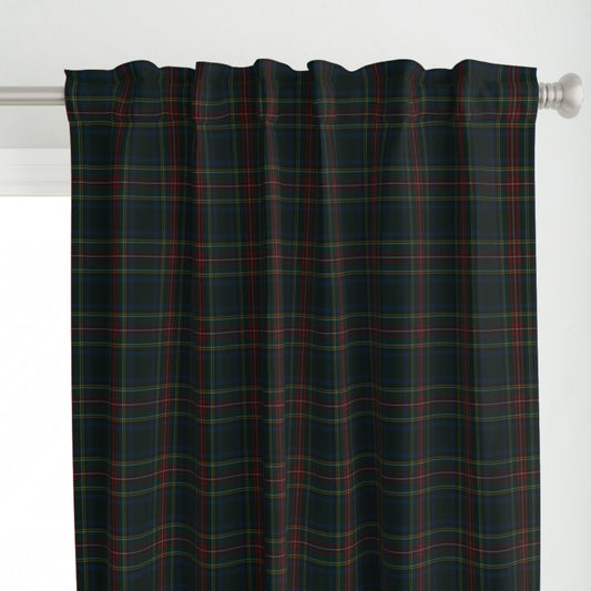 Christmas Tartan Plaid Window Curtain Panel
