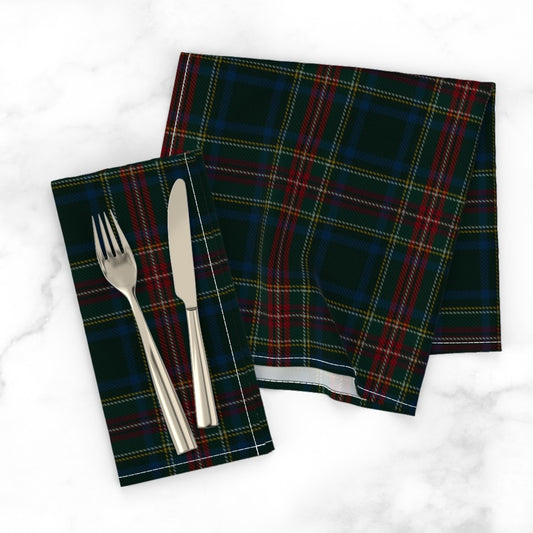Classic Heritage Tartan Plaid Cloth Napkins