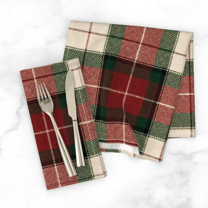 Classic Heritage Tartan Plaid Cloth Napkins