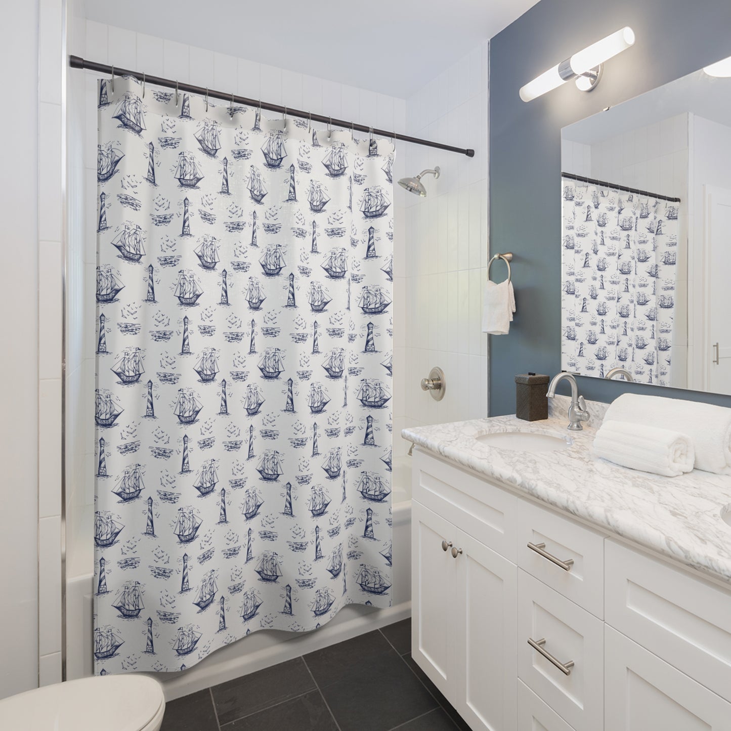 Nautical Summer Shower Curtain