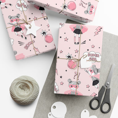 Super Girl All Occasion and Birthday Wrapping Paper