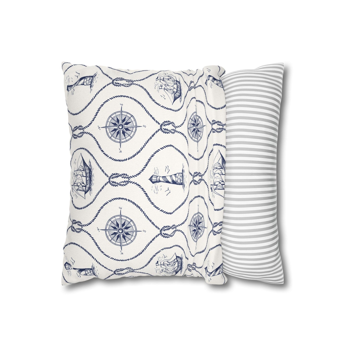 Nautical Summer Pillow Cover, Summer Home Decor, Boat House, Beach House, Marina