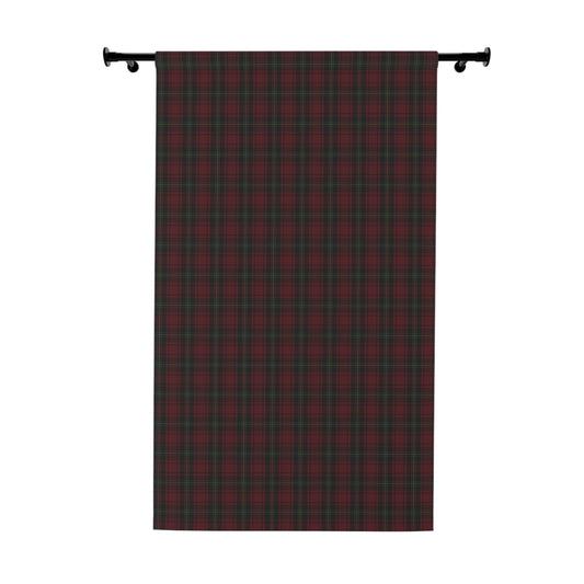 Christmas Tartan Plaid Window Curtain Panel