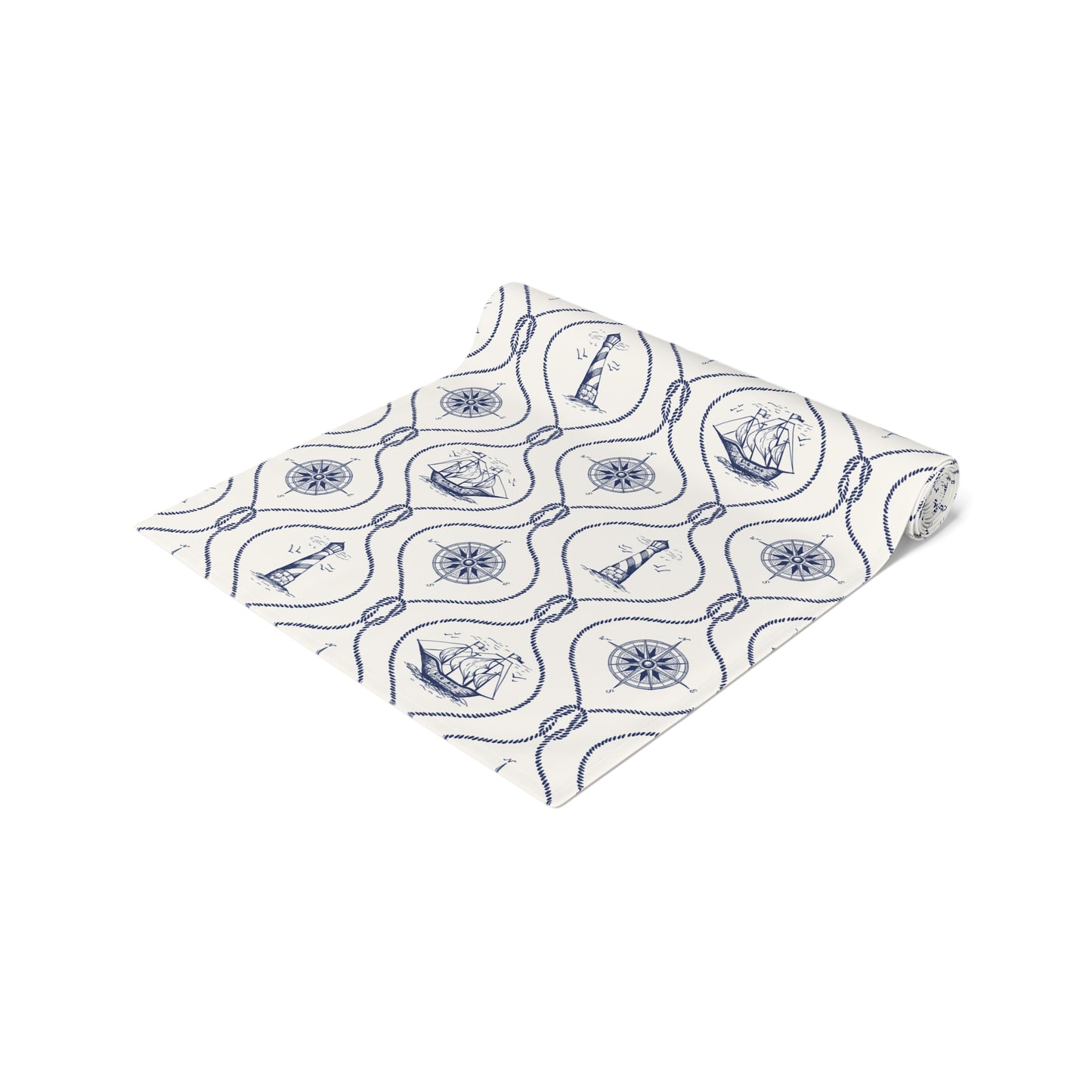Nautical Lighthouse & Rope Table Runner