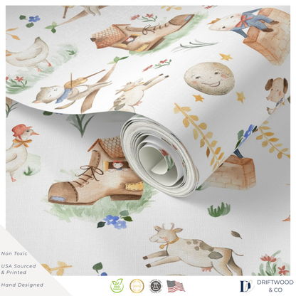 Children's Storybook Nursery Rhymes Wrapping Paper