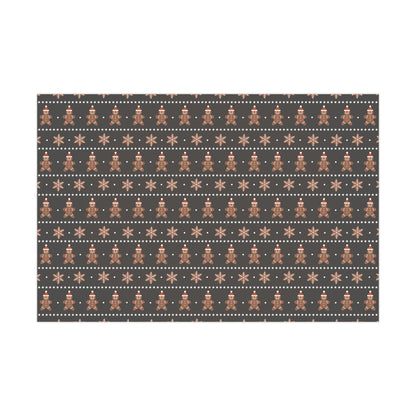 Gingerbread Man Christmas Gift Wrap