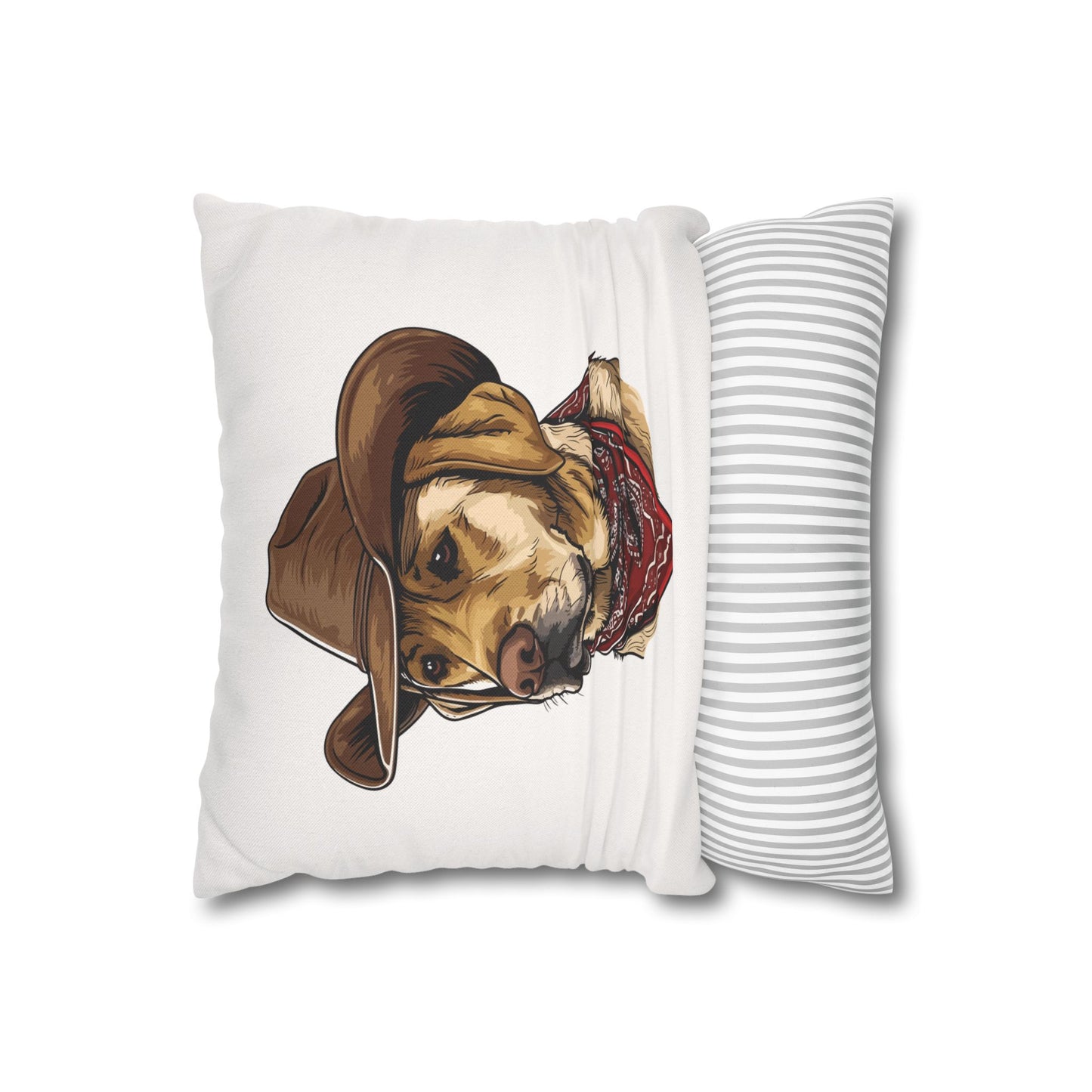 Western Yellow Labrador Retriever, Double Sided Pillow Cover