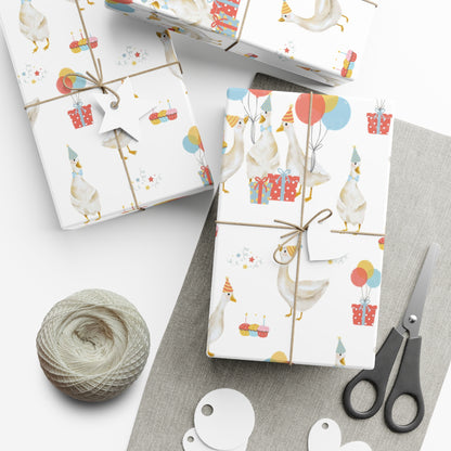 Goose Birthday Wrapping Paper