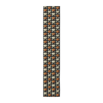 Fall Pumpkin Plaid Table Runner